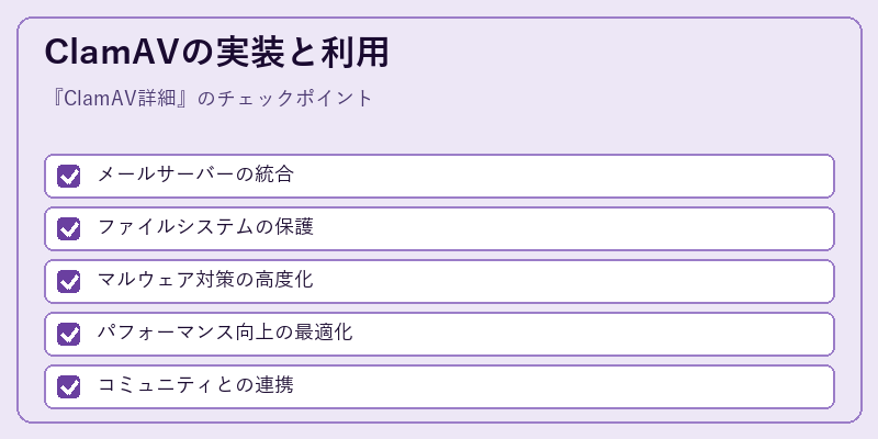 ClamAVの実装と利用