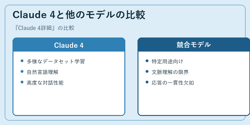 Claude 4と他のモデルの比較