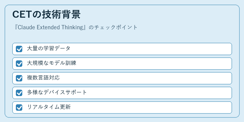 CETの技術背景