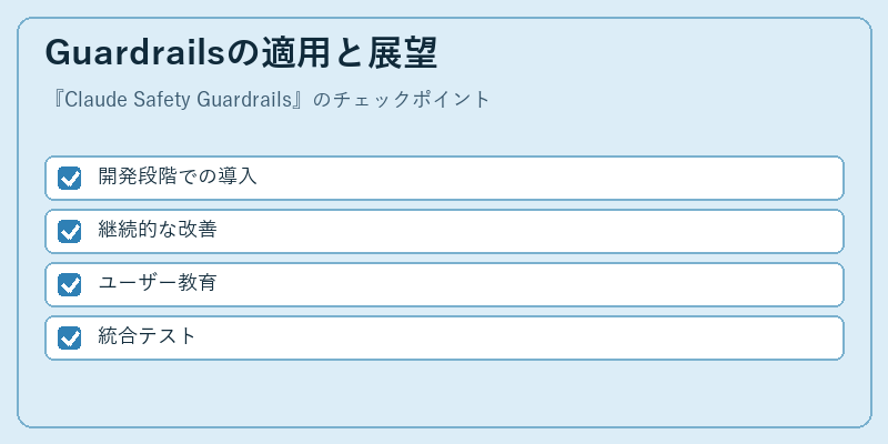 Guardrailsの適用と展望