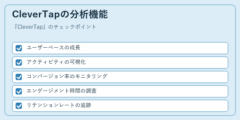 CleverTapの分析機能