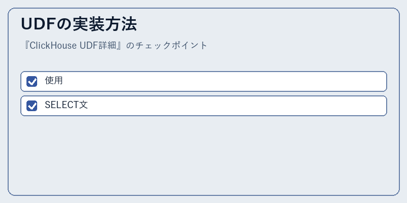 UDFの実装方法