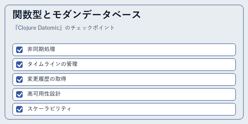 関数型とモダンデータベース