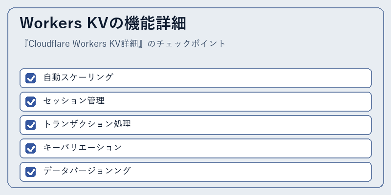 Workers KVの機能詳細