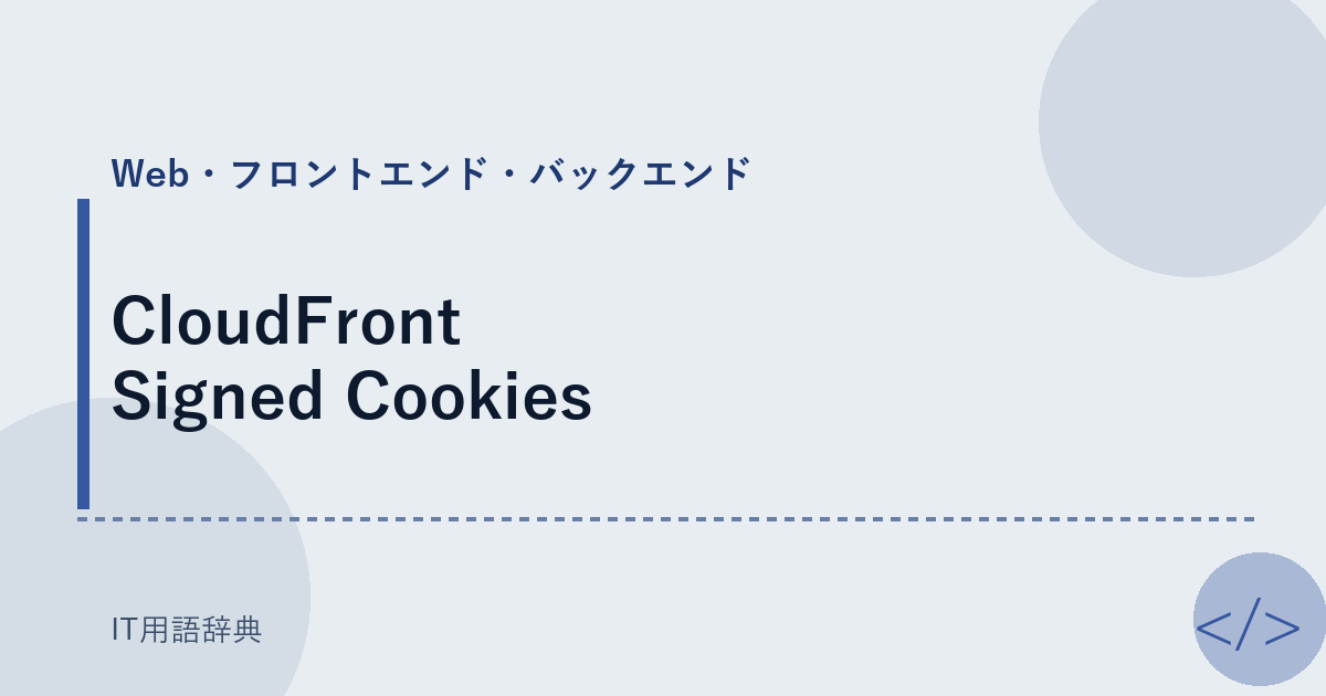 CloudFront Signed Cookies アイキャッチ