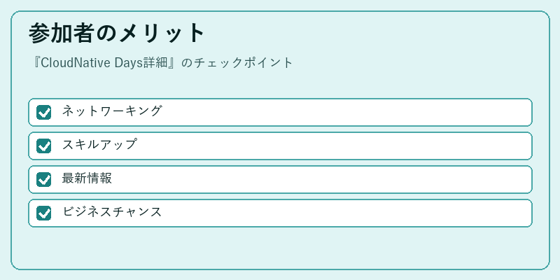 参加者のメリット