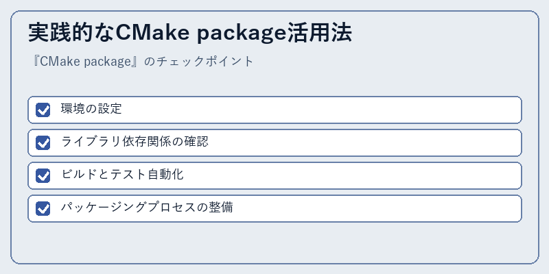 実践的なCMake package活用法