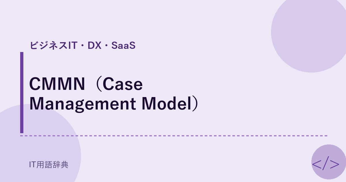 CMMN（Case Management Model） アイキャッチ