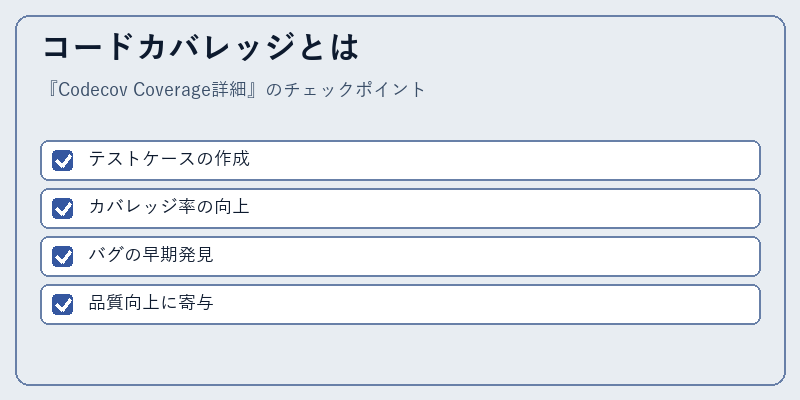 コードカバレッジとは