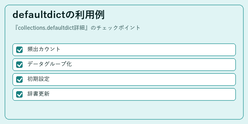 defaultdictの利用例