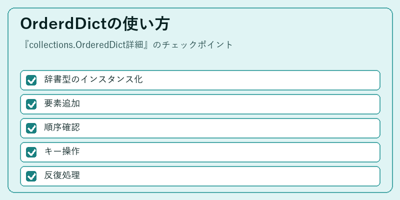 OrderdDictの使い方
