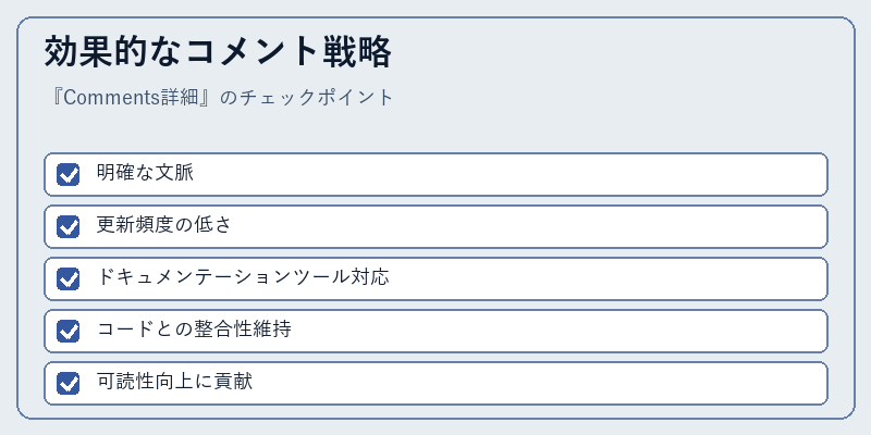 効果的なコメント戦略