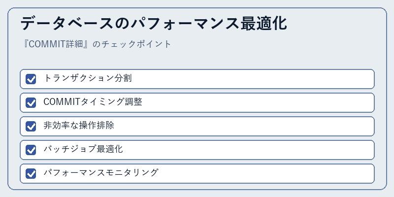 データベースのパフォーマンス最適化