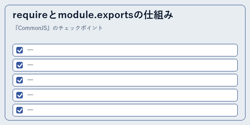 requireとmodule.exportsの仕組み