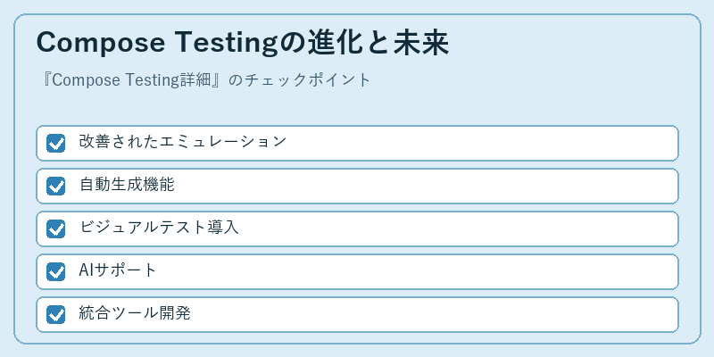 Compose Testingの進化と未来