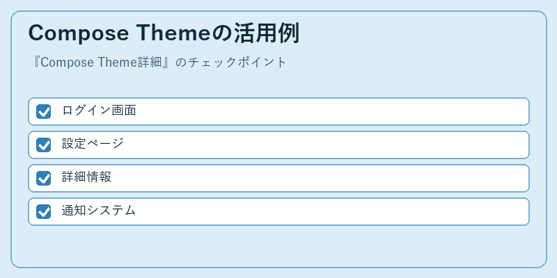 Compose Themeの活用例