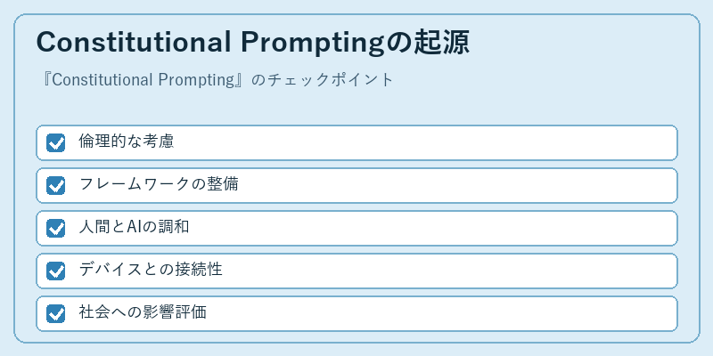 Constitutional Promptingの起源