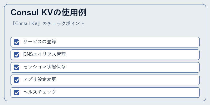 Consul KVの使用例