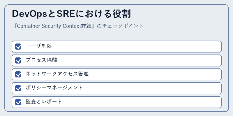 DevOpsとSREにおける役割