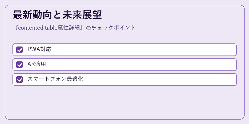 最新動向と未来展望