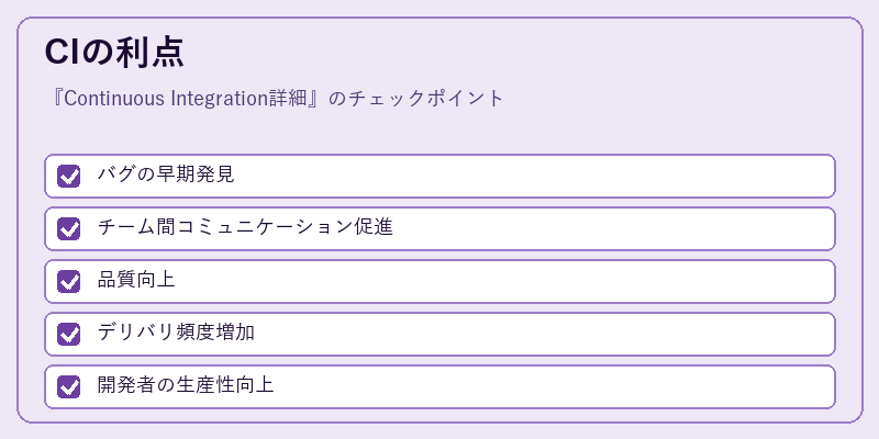 CIの利点
