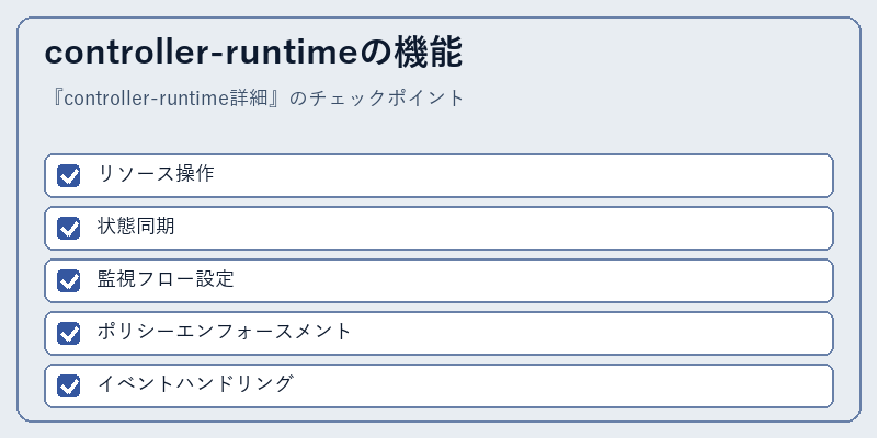 controller-runtimeの機能