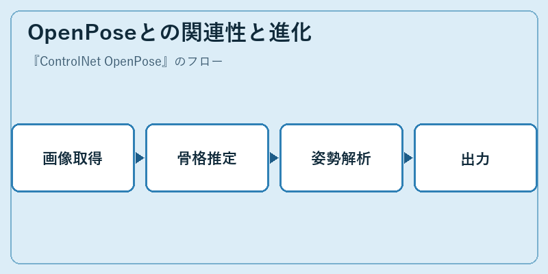 OpenPoseとの関連性と進化
