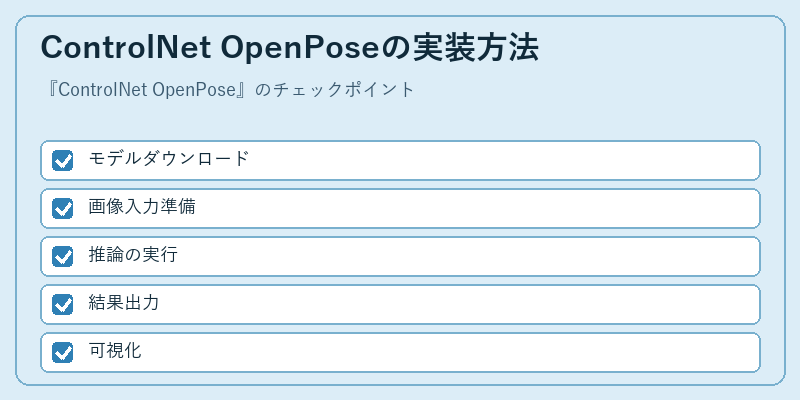 ControlNet OpenPoseの実装方法