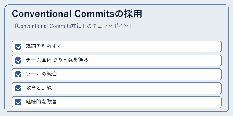 Conventional Commitsの採用