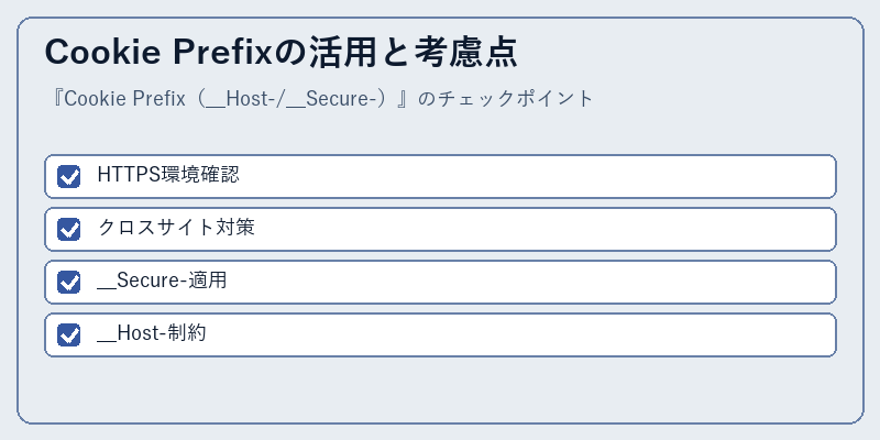 Cookie Prefixの活用と考慮点
