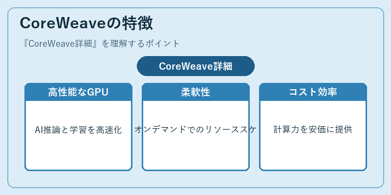 CoreWeaveの特徴