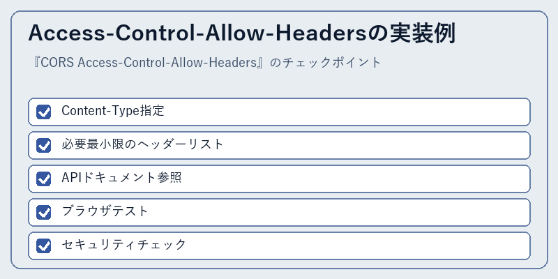 Access-Control-Allow-Headersの実装例