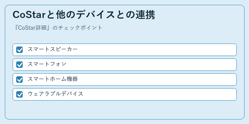 CoStarと他のデバイスとの連携