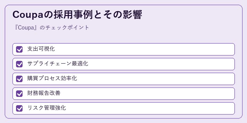 Coupaの採用事例とその影響