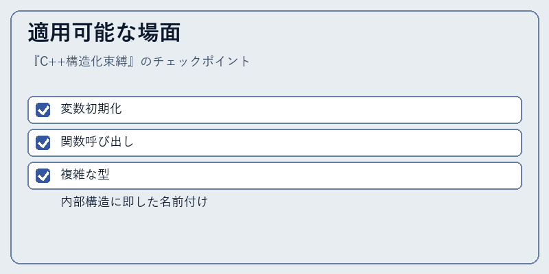 適用可能な場面