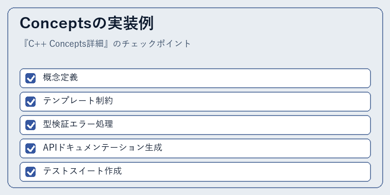 Conceptsの実装例
