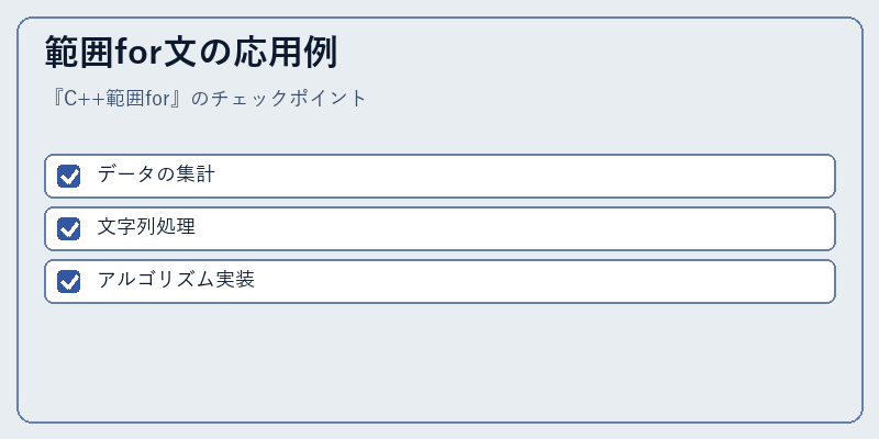 範囲for文の応用例