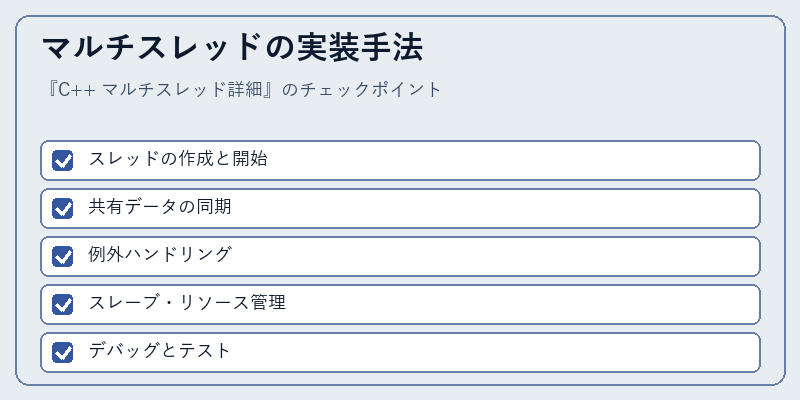 マルチスレッドの実装手法