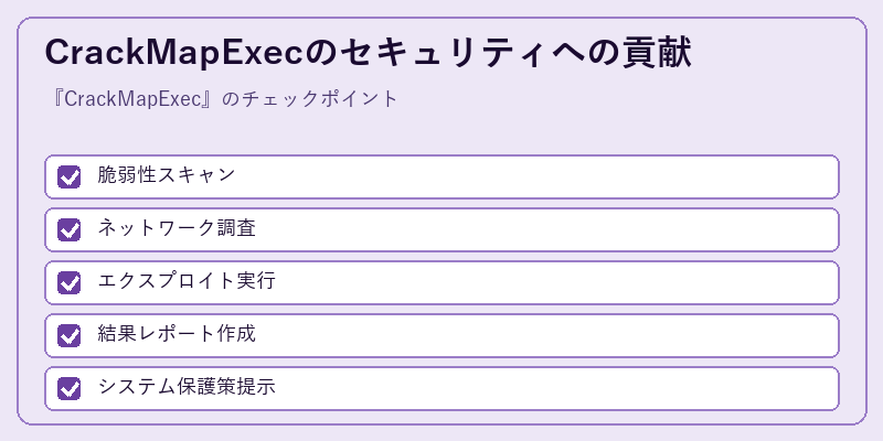 CrackMapExecのセキュリティへの貢献