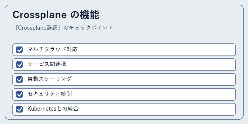 Crossplane の機能