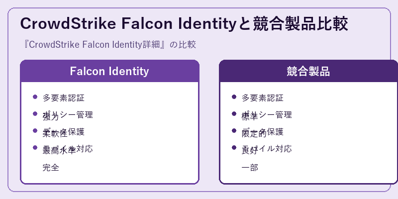 CrowdStrike Falcon Identityと競合製品比較