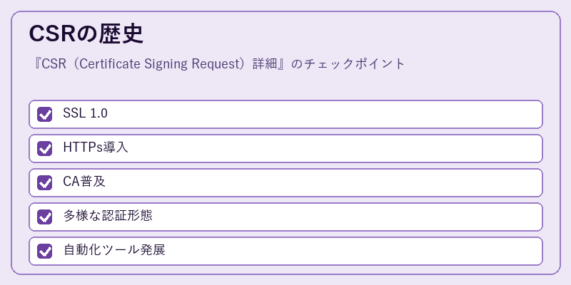 CSRの歴史