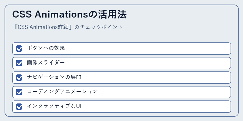 CSS Animationsの活用法