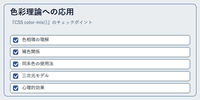 色彩理論への応用