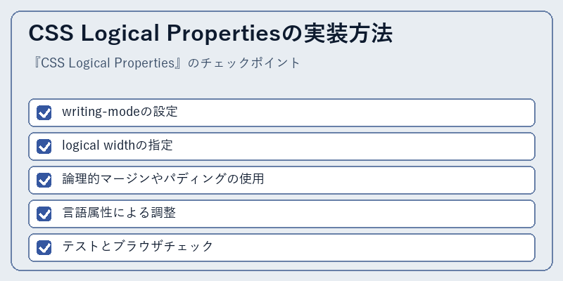 CSS Logical Propertiesの実装方法