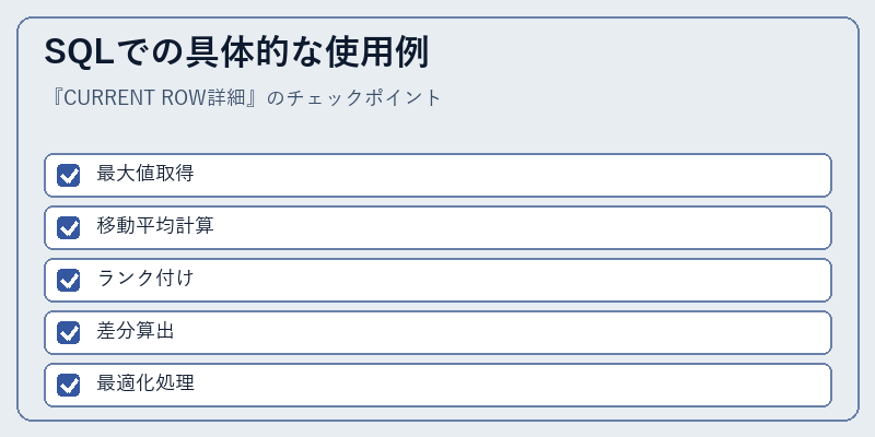 SQLでの具体的な使用例