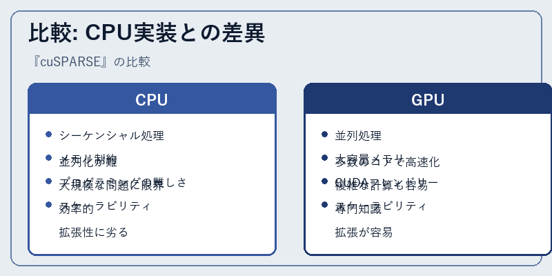 比較: CPU実装との差異