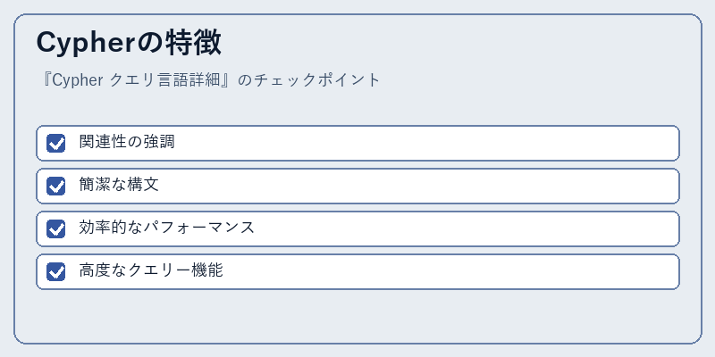 Cypherの特徴