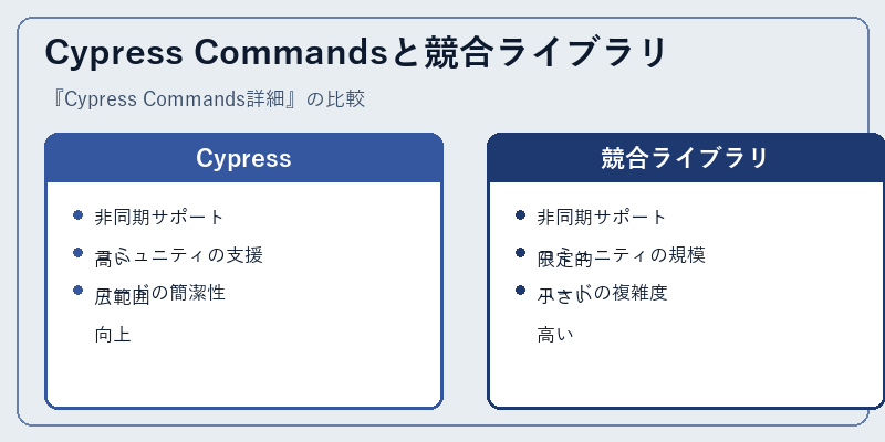 Cypress Commandsと競合ライブラリ