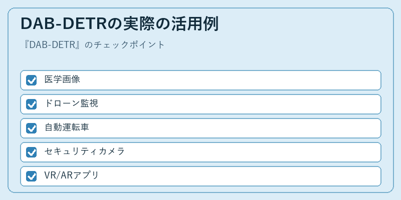 DAB-DETRの実際の活用例